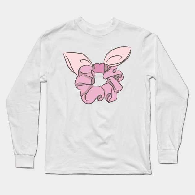 cute hair scrunchie Long Sleeve T-Shirt by princessmi-com